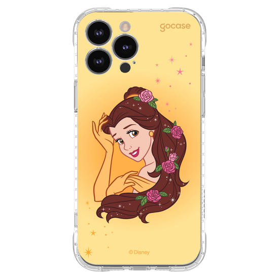Capinha para celular Disney - Princesas - Bela Floral Encantado