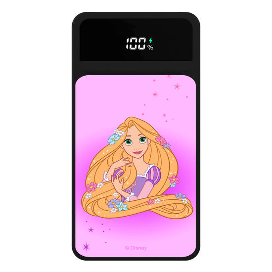 Carregador Portátil Turbo 10000mah Preto - Rapunzel Floral Encantado
