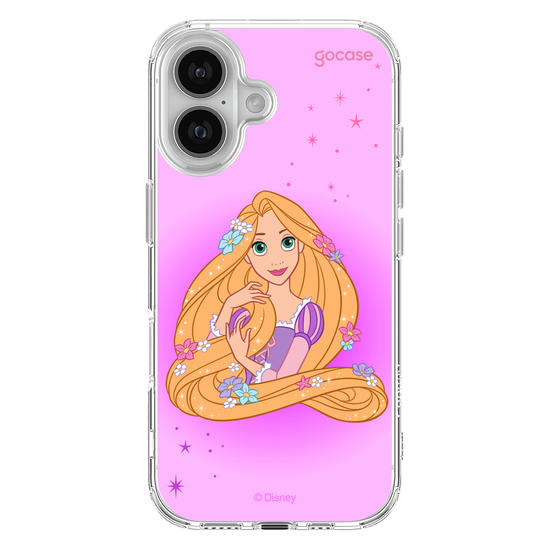 Capinha para celular Disney Princesas - Rapunzel Floral Encantado
