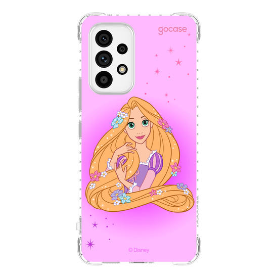 Capinha para celular Disney Princesas - Rapunzel Floral Encantado