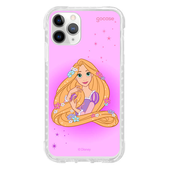 Capinha para celular Disney Princesas - Rapunzel Floral Encantado