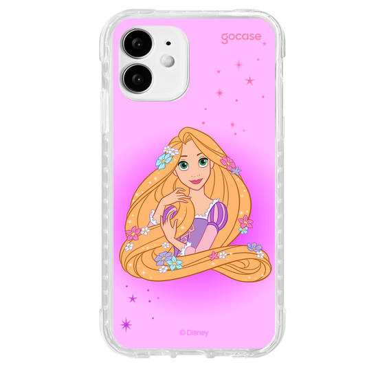 Capinha para celular Disney Princesas - Rapunzel Floral Encantado