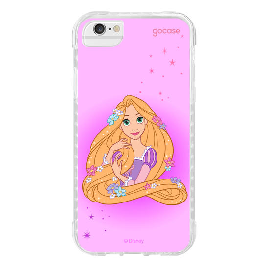 Capinha para celular Disney Princesas - Rapunzel Floral Encantado