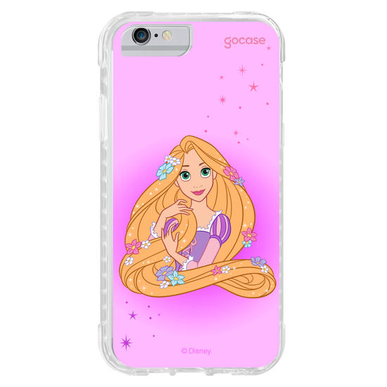 Capinha para celular Disney Princesas - Rapunzel Floral Encantado