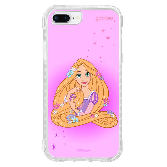 Capinha para celular Disney Princesas - Rapunzel Floral Encantado