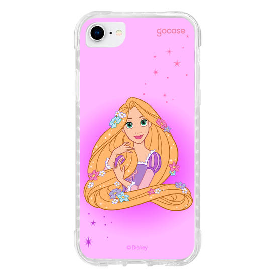 Capinha para celular Disney Princesas - Rapunzel Floral Encantado