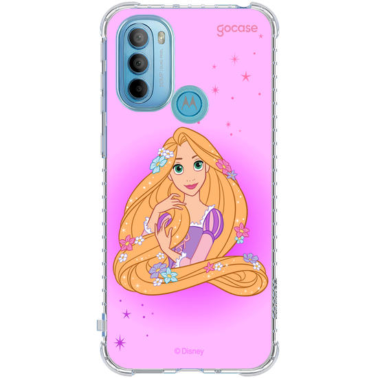 Capinha para celular Disney Princesas - Rapunzel Floral Encantado