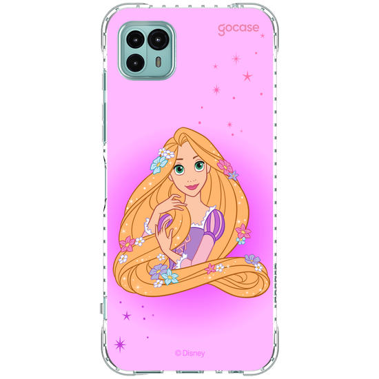 Capinha para celular Disney Princesas - Rapunzel Floral Encantado