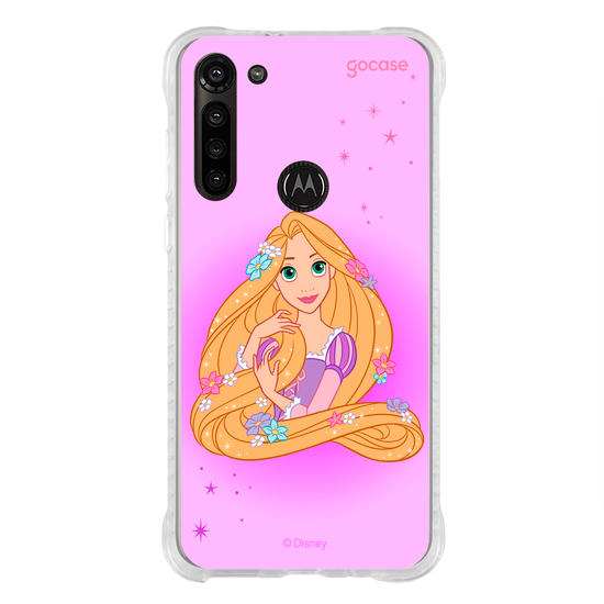Capinha para celular Disney Princesas - Rapunzel Floral Encantado