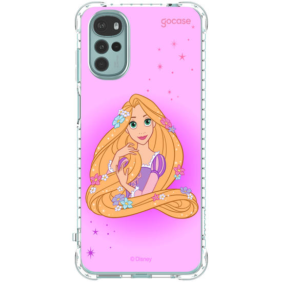 Capinha para celular Disney Princesas - Rapunzel Floral Encantado