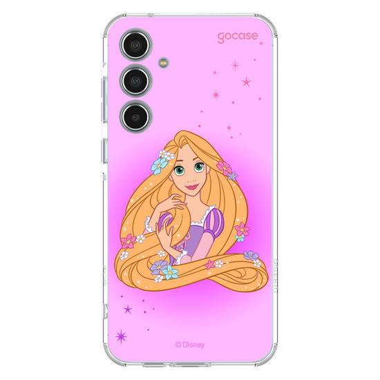Capinha para celular Disney Princesas - Rapunzel Floral Encantado