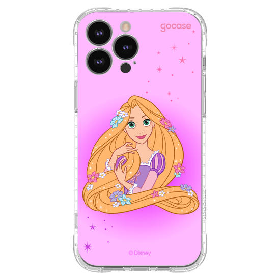 Capinha para celular Disney Princesas - Rapunzel Floral Encantado
