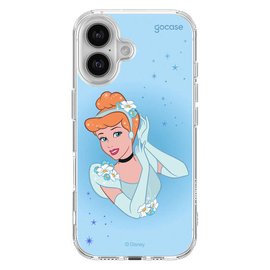 Capinha para celular Disney - Princesas - Cinderela Floral Encantado