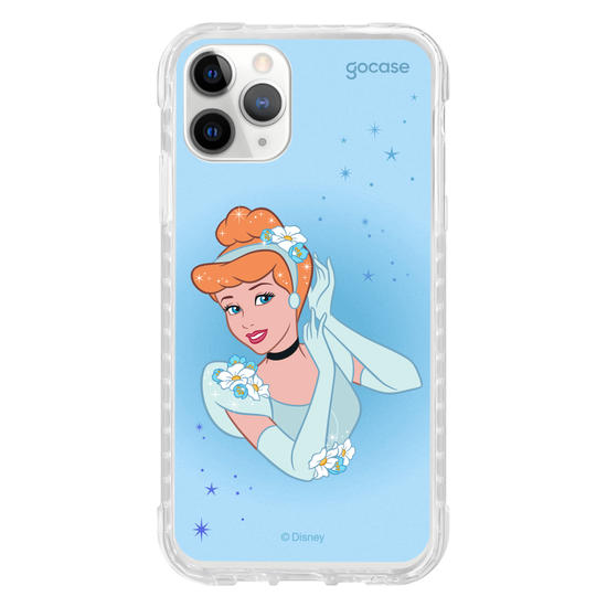 Capinha para celular Disney - Princesas - Cinderela Floral Encantado