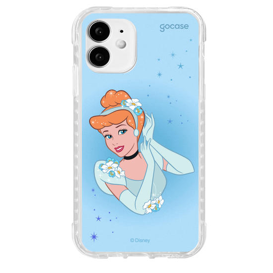 Capinha para celular Disney - Princesas - Cinderela Floral Encantado