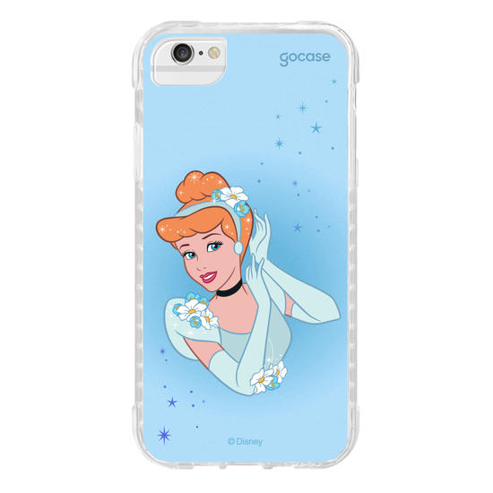 Capinha para celular Disney - Princesas - Cinderela Floral Encantado