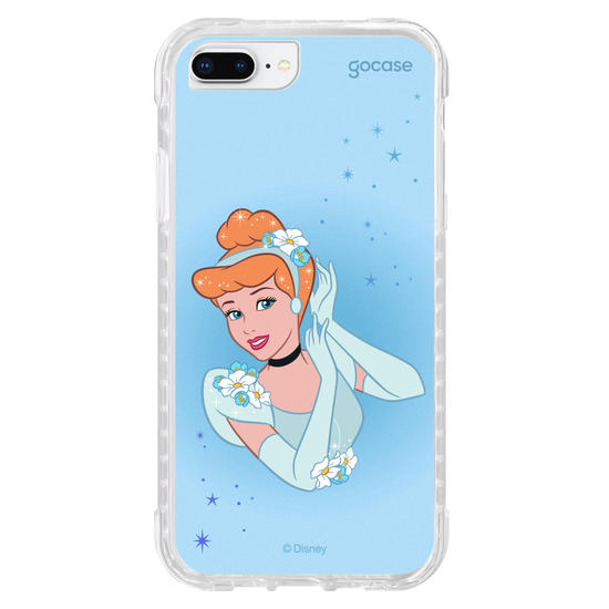 Capinha para celular Disney - Princesas - Cinderela Floral Encantado