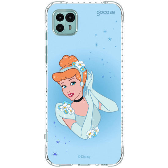 Capinha para celular Disney - Princesas - Cinderela Floral Encantado