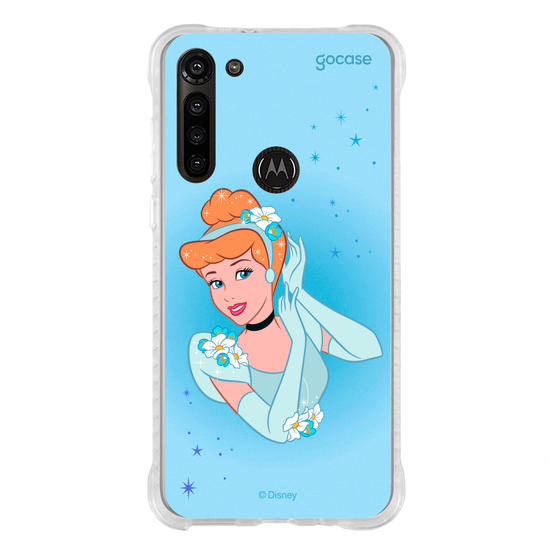 Capinha para celular Disney - Princesas - Cinderela Floral Encantado