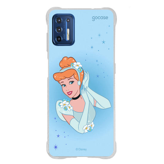Capinha para celular Disney - Princesas - Cinderela Floral Encantado