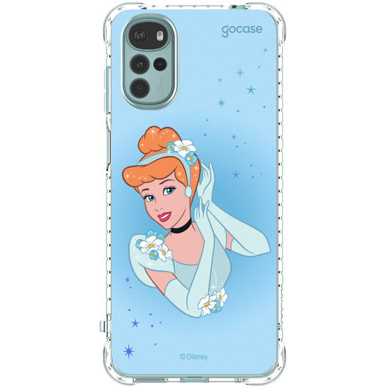 Capinha para celular Disney - Princesas - Cinderela Floral Encantado