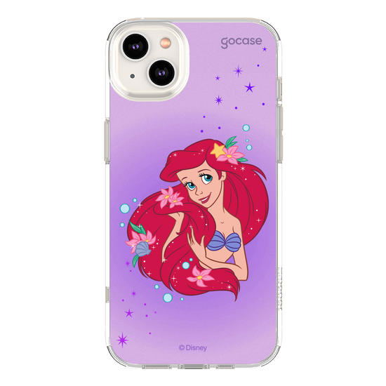 Capinha para celular Disney - Princesas - Ariel Floral Encantado