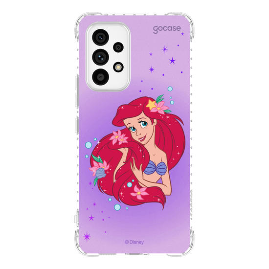 Capinha para celular Disney - Princesas - Ariel Floral Encantado