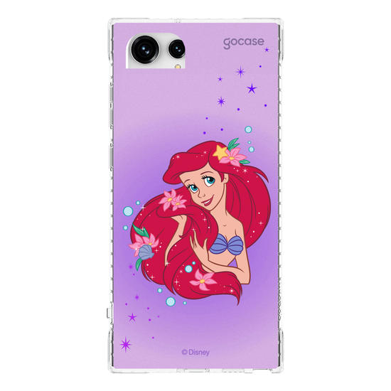 Capinha para celular Disney - Princesas - Ariel Floral Encantado