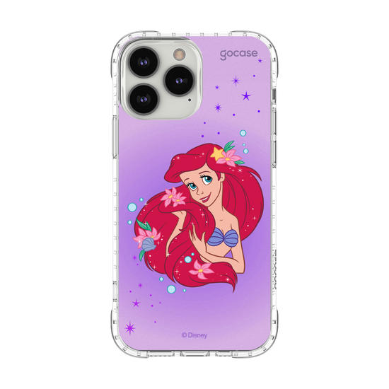 Capinha para celular Disney - Princesas - Ariel Floral Encantado