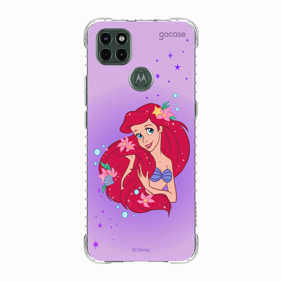 Capinha para celular Disney - Princesas - Ariel Floral Encantado