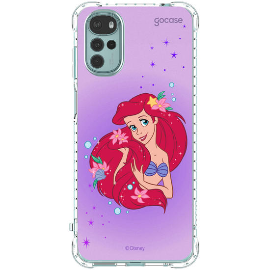 Capinha para celular Disney - Princesas - Ariel Floral Encantado