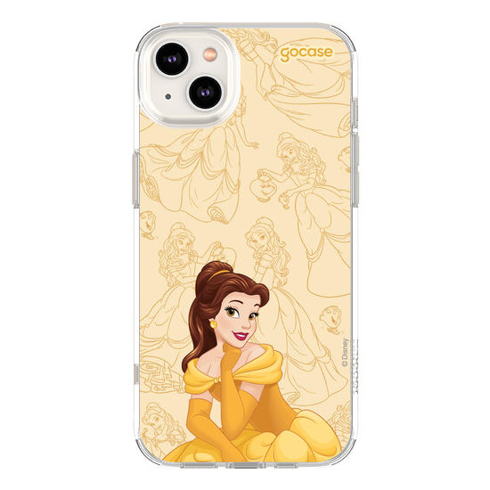 Capinha para celular Disney Princesas - Bela - Elegant Pattern