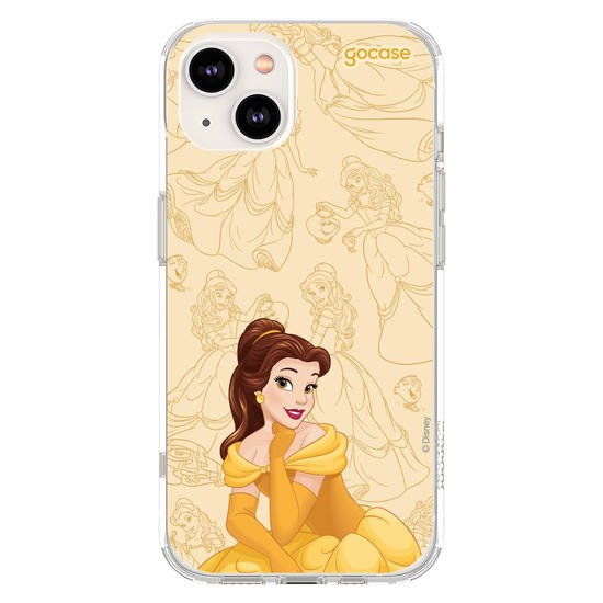 Capinha para celular Disney Princesas - Bela - Elegant Pattern