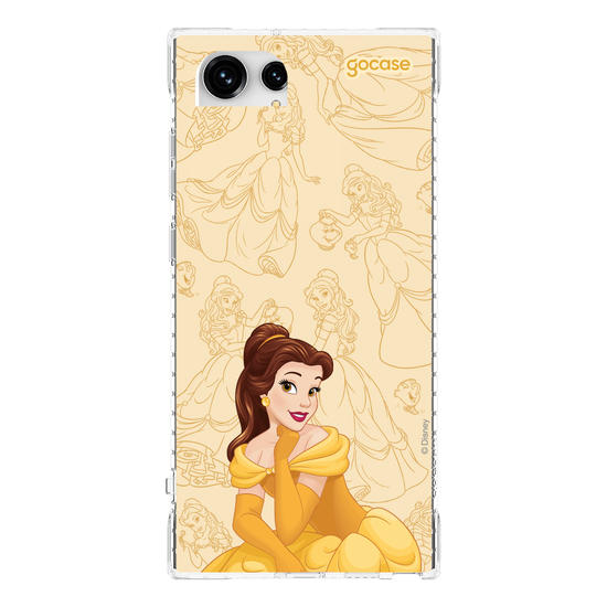 Capinha para celular Disney Princesas - Bela - Elegant Pattern