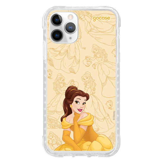 Capinha para celular Disney Princesas - Bela - Elegant Pattern
