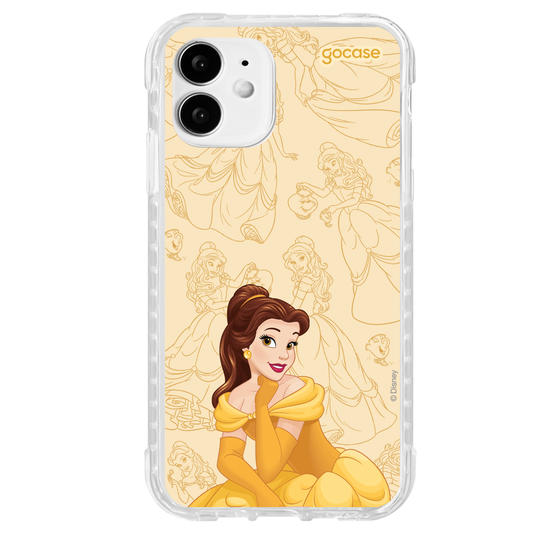 Capinha para celular Disney Princesas - Bela - Elegant Pattern