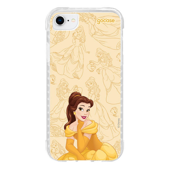 Capinha para celular Disney Princesas - Bela - Elegant Pattern