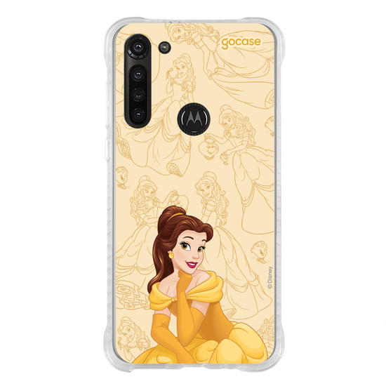 Capinha para celular Disney Princesas - Bela - Elegant Pattern