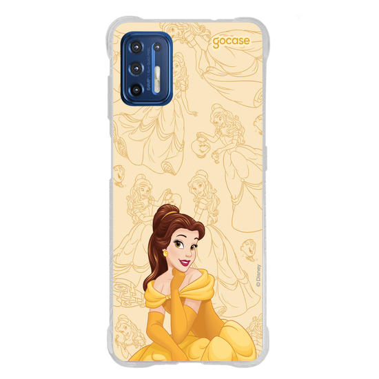 Capinha para celular Disney Princesas - Bela - Elegant Pattern