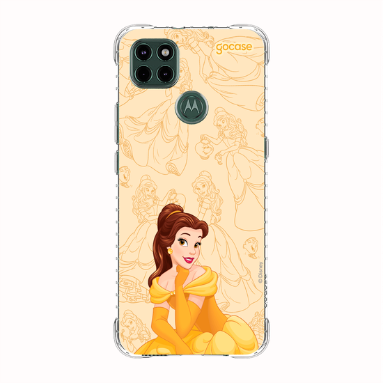 Capinha para celular Disney Princesas - Bela - Elegant Pattern