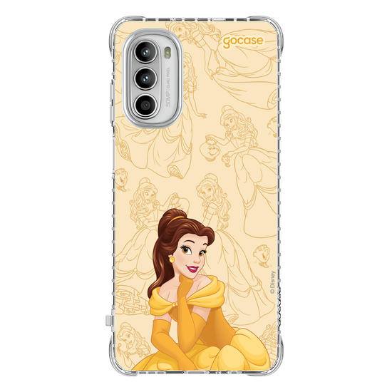 Capinha para celular Disney Princesas - Bela - Elegant Pattern