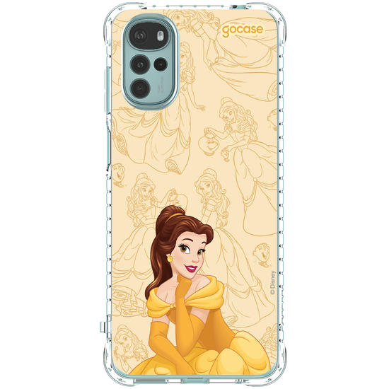Capinha para celular Disney Princesas - Bela - Elegant Pattern