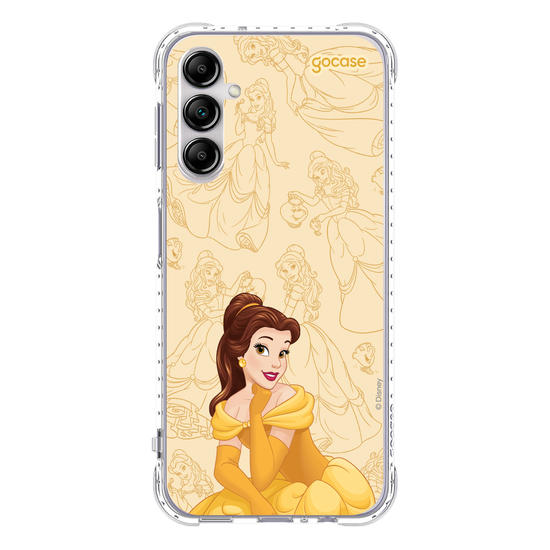 Capinha para celular Disney Princesas - Bela - Elegant Pattern
