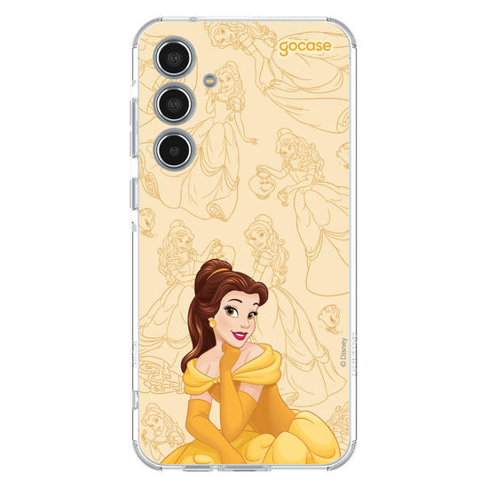 Capinha para celular Disney Princesas - Bela - Elegant Pattern
