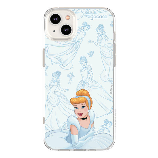 Capinha para celular Disney - Princesas - Cinderela - Elegant Pattern