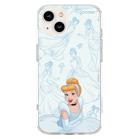 Capinha para celular Disney - Princesas - Cinderela - Elegant Pattern