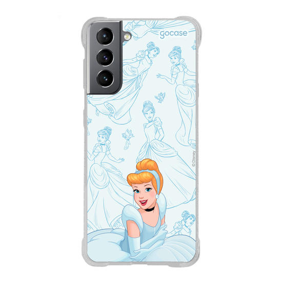 Capinha para celular Disney - Princesas - Cinderela - Elegant Pattern