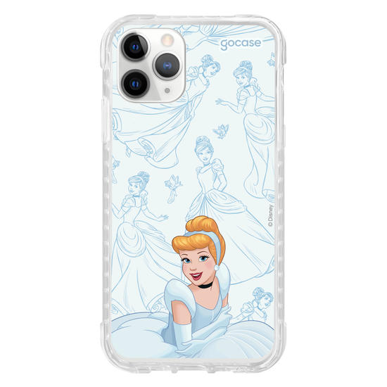 Capinha para celular Disney - Princesas - Cinderela - Elegant Pattern