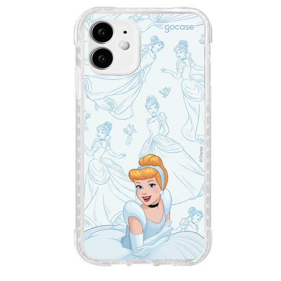 Capinha para celular Disney - Princesas - Cinderela - Elegant Pattern