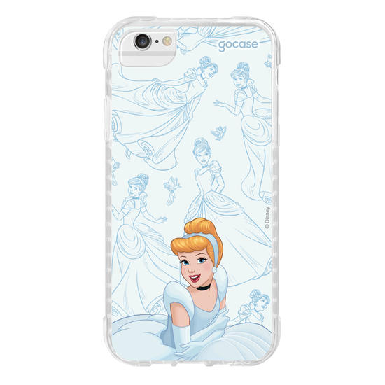 Capinha para celular Disney - Princesas - Cinderela - Elegant Pattern